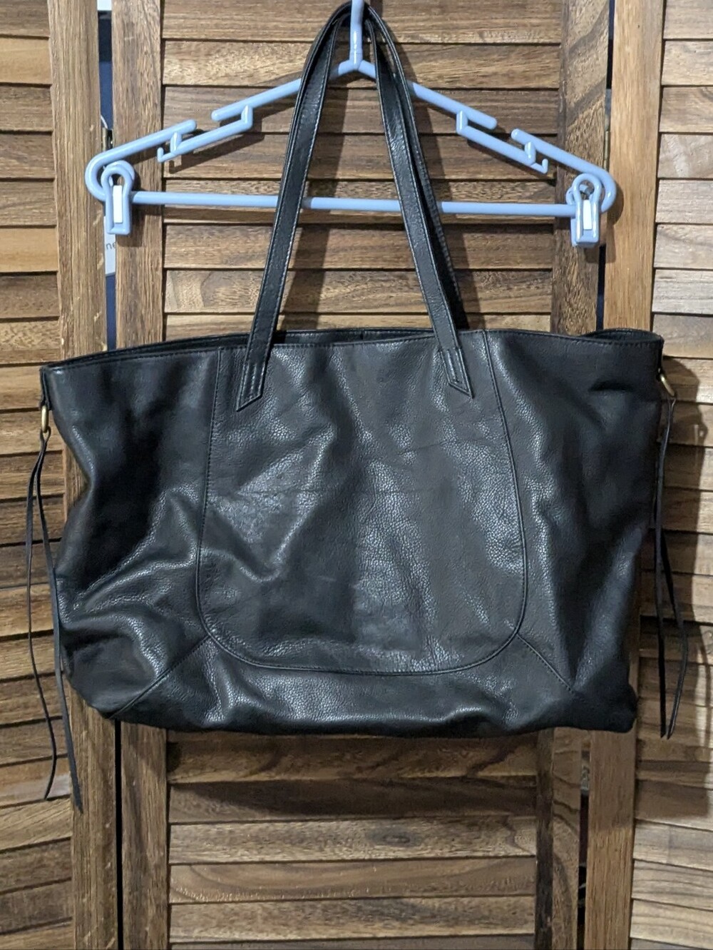 HOBO Kingston Black Leather Tote Bag Shopper
